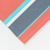 Korallen, blau und grau fleecedecke (Ecke)
