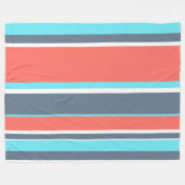Korallen, blau und grau fleecedecke (Vorderseite (Horizontal))