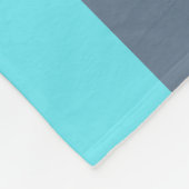 Korallen, blau und grau fleecedecke (Ecke)
