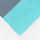 Korallen, blau und grau fleecedecke (Ecke)