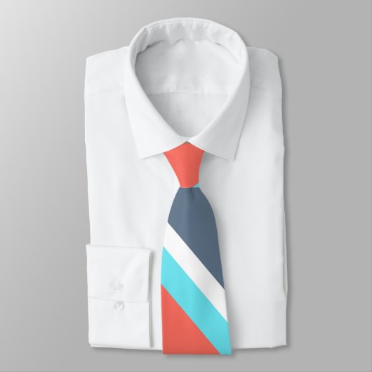 Korallen, blau und grau krawatte (Gebunden)