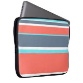 Korallen, blau und grau laptopschutzhülle (Vorne Rechts)