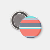 Korallen, blau und grau magnet (Vorderseite/Rückseite)
