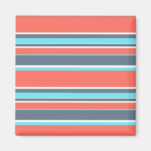 Korallen, blau und grau magnet (Vorne)