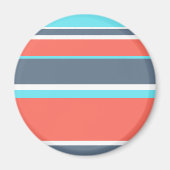 Korallen, blau und grau magnet (Vorne)