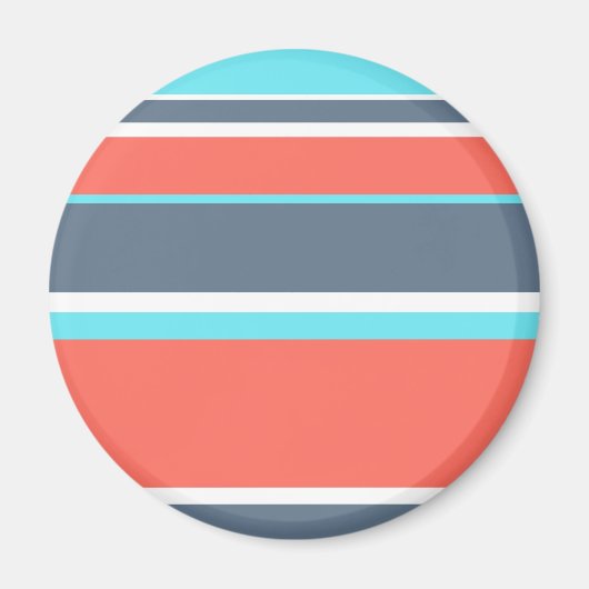 Korallen, blau und grau magnet (Vorne)