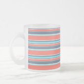 Korallen, blau und grau mattglastasse (Links)