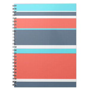 Korallen, blau und grau notizblock