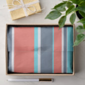 Korallen, blau und grau seidenpapier (Geschenk)