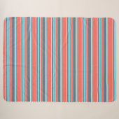 Korallen, blau und grau sherpadecke (Vorderseite (Horizontal))