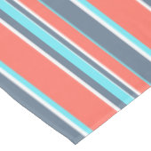 Korallen, blau und grau tischdecke (Schrägansicht)