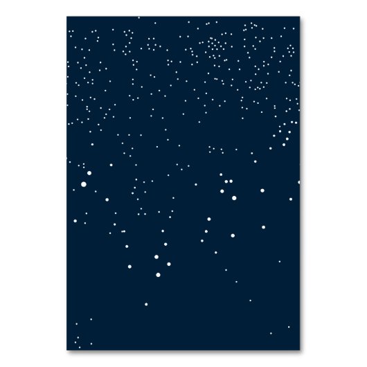 Korallen-Blume auf Navy Blue Wedding | PLATZKARTEN Tischnummer (Rückseite)