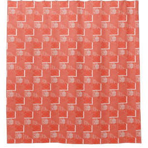 Korallen Chic Modedesign Duschvorhang