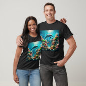 Korallen-Delfin 6 T-Shirt (Unisex)