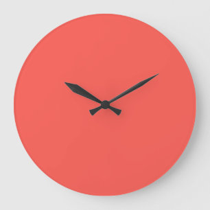   Korallen (feste Farbe)  Große Wanduhr