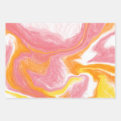 Korallen, Gelb und Orange Geschenkpapier Set (Vorderseite 2)