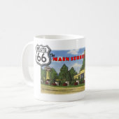 Korallen-Gerichts-Kaffee-Tasse des Weg-66 Kaffeetasse (Vorderseite Links)