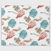 Korallen Geschenkpapier (Flach)