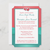 Korallen, Grünes FOTO für gesunde Herzen Einladung (Rückseite)