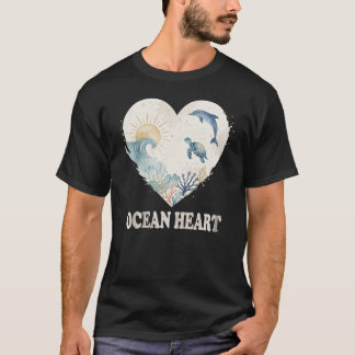Korallen-Herz-Gezeiten T-Shirt