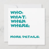 Korallen, Hibiskus Tropical gefallen individuelle Einladung (Rückseite)