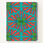 Korallen-Honigsaug-Kunst Personalized Botanisch Notizblock (Rückseite)