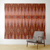 Korallen Ikat 4 Wandteppich (Beispiel (Horizontal))