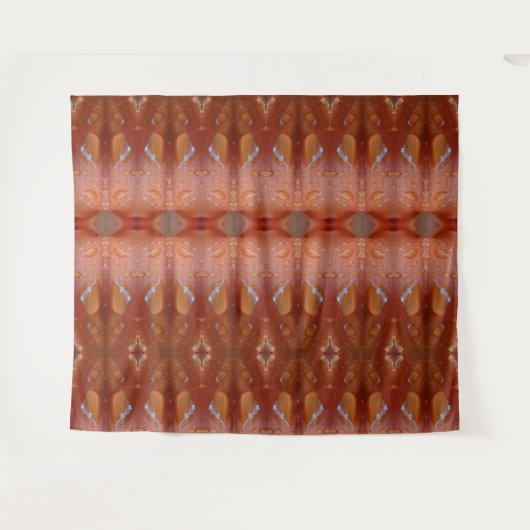 Korallen Ikat 4 Wandteppich (Vorderseite (Horizontal))
