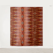 Korallen Ikat 4 Wandteppich (Vorderseite)