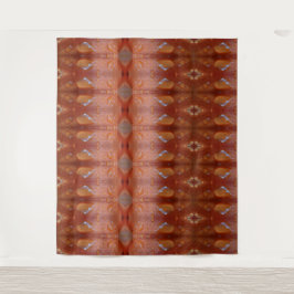 Korallen Ikat 4 Wandteppich