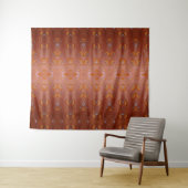 Korallen Ikat 5 Wandteppich (Beispiel (Horizontal))