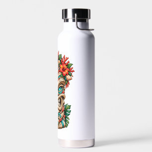 Korallen-Kamm-Wächter-Tiki-Maske Trinkflasche