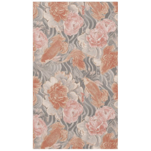 Korallen-Koi-Chinoiserie-Blumenmuster Tischdecke