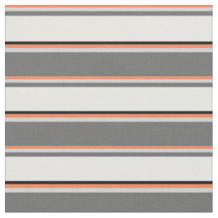 Korallen, Light Gray, Dim Gray, White und Black Stoff