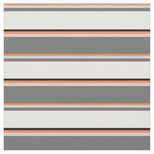 Korallen, Light Gray, Dim Gray, White und Black Stoff (Nahaufnahme)