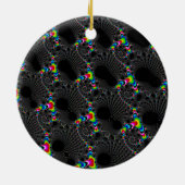 Korallen - Mandelbrot Keramikornament (Hinten)