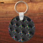 Korallen - Mandelbrot Schlüsselanhänger (Vorderseite)