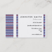 Korallen-, Marine- und blaue Visitenkarte (Rückseite)