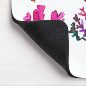 Korallen, Meeresboden, originelle Illustrationsmus Mousepad (Ecke)