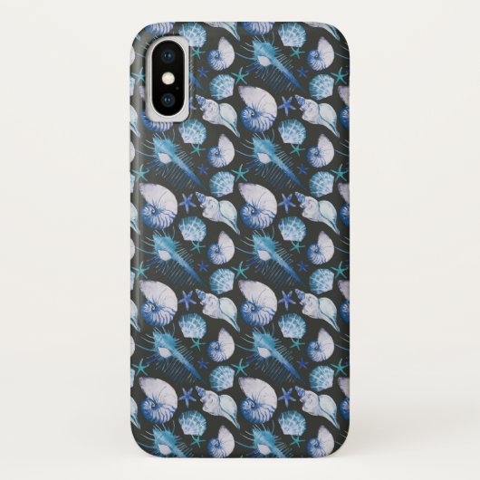 Korallen mit Muschel-Muster Case-Mate iPhone Hülle (Rückseite)