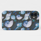 Korallen mit Muschel-Muster Case-Mate iPhone Hülle (Rückseite (Horizontal))