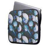 Korallen mit Muschel-Muster Laptopschutzhülle (Vorderseite Links)