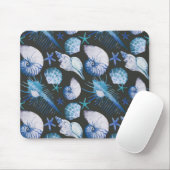 Korallen mit Muschel-Muster Mousepad (Mit Mouse)