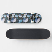 Korallen mit Muschel-Muster Skateboard (Horizontal)