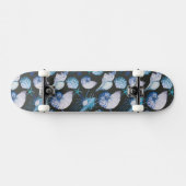 Korallen mit Muschel-Muster Skateboard (Horizontal)