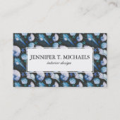 Korallen mit Muschel-Muster Visitenkarte (Vorderseite)