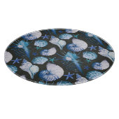 Korallen mit Muscheln Schneidebrett (Ecke)