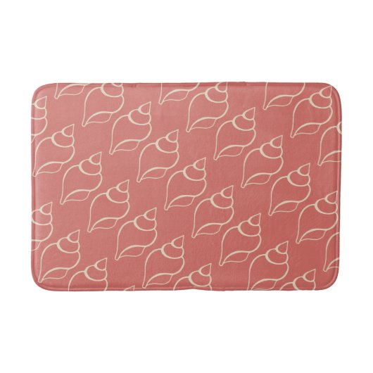 Korallen Muscheln Bath Mat Badematte (Vorderseite)