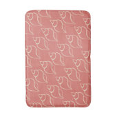 Korallen Muscheln Bath Mat Badematte (Vorderseite Vertikal)