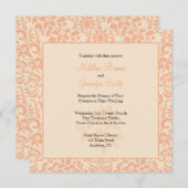 Korallen-oder Pfirsich-und Einladung (Vorne/Hinten)